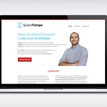 Quiero Tiempo, diseño web e identidad de marca. Een project van Webdesign van Maialen Echaniz Olaizola - 18.09.2014
