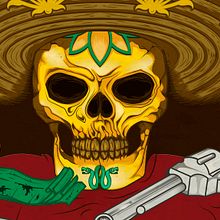 Skulls . Graphic Design, and Traditional illustration project by Julio López - 09.20.2014