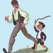 Alfredo y Toto. Een project van Film, video en televisie,  Ontwerp, Ontwerp van personages y Traditionele illustratie van David Pavón Benítez - 20.09.2014