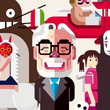 Miyazaki Fan Art . Traditional illustration project by Ricardo Polo López - 09.21.2014