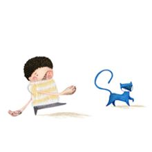 Un gato. Traditional illustration project by Nuria Balaguer - 10.31.2011