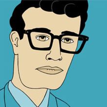 Buddy Holly. Projekt z dziedziny Trad, c, jna ilustracja, Ilustracja c i frowa użytkownika Luis Carneiro - 22.09.2014