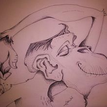 Ay! que gustito!. Traditional illustration project by Abel Belmonte LLedó - 09.24.2014