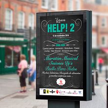 Diseño cartel festival HELP! 2. Projekt z dziedziny Design i Projektowanie graficzne użytkownika Alberto Vázquez - 24.09.2014