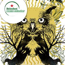 Carteles Heineken Music Selector. Een project van  Ontwerp y Traditionele illustratie van Oscar Giménez - 28.06.2014