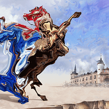 Imperios de falacia (2014). Fine Arts, Graphic Design, Traditional illustration, and Painting project by Chicote CFC - "Simbiosismo / Symbiotic Art - 09.28.2014