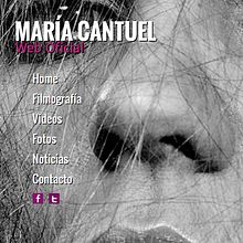 María Cantuel: Official Site. Un proyecto de Desarrollo Web, Diseño gráfico, Diseño Web, Br e ing e Identidad de Pedro González Rodríguez - 01.10.2014