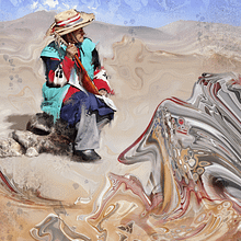 Quebrado verso del trovador de sueños (2014). Fine Arts, Graphic Design, Traditional illustration, and Painting project by Chicote CFC - "Simbiosismo / Symbiotic Art - 10.01.2014