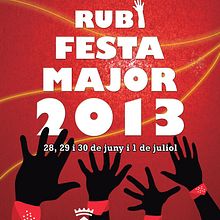 Cartel Festa Major. Graphic Design project by Anna Alcón - 05.31.2013