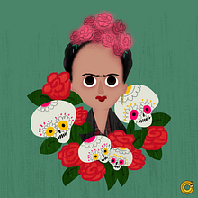 Frida Kahlo . Desain, Desain Karakter & Ilustrasi tradisional proyek oleh Victor Nariño - 10.05.2014