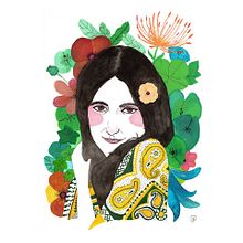 Pilar portrait. Un proyecto de Bellas Artes e Ilustración tradicional de Judit Canela - 19.09.2014