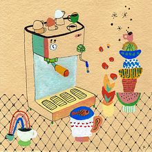 CAFFÈ DEL MATTINO. Un proyecto de Bellas Artes, Ilustración tradicional y Pintura de Judit Canela - 10.09.2014