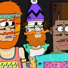 90´Style. Art Direction, Character Design, and Traditional illustration project by Maikol De Sousa - 10.06.2014