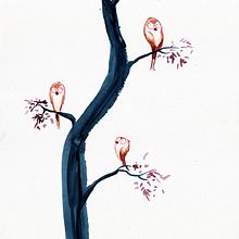 Blue Wood (acuarela/watercolor). Un progetto di Illustrazione tradizionale di Alejandro Maiques Paredes - 07.10.2014