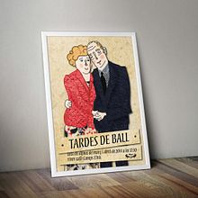 Propuesta cartel: TARDES DE BALL. Un proyecto de Artesanía, Diseño gráfico e Ilustración tradicional de Lídia Guim Garrgia - 08.10.2014