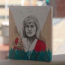 Dibujando a Laura Palmer. Fine Arts, Traditional illustration, Multimedia, and Painting project by Celeste Ciafarone - 10.08.2014
