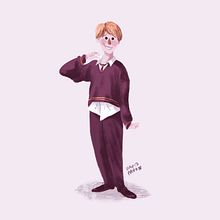 Ron Weasley. Een project van Film, video en televisie,  Ontwerp, Ontwerp van personages y Traditionele illustratie van David Pavón Benítez - 13.10.2014