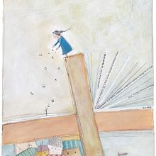 Words . Ilustrație tradițională de Cristina Gil - 10.13.2014