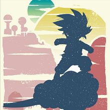 Dragon Ball Concept Poster. Design, Character Design, Graphic Design, and Traditional illustration project by Sergio Kian - 10.13.2014