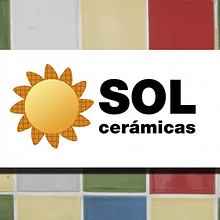 Logotipo de Sol Cerámicas. Design gráfico projeto de Yoni Moreno - 14.10.2014