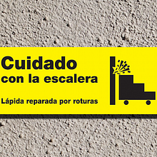 Letrero de advertencia. Design gráfico projeto de Yoni Moreno - 14.10.2014