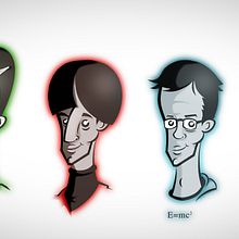 The big bang theory. Character Design, and Traditional illustration project by Manu Berjillos - 01.14.2013