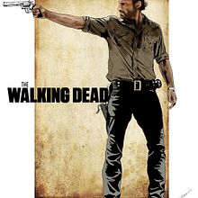 The Walking Dead Rick Grimes Martín Echeverría. Un proyecto de Cine, vídeo, televisión, Dirección de arte e Ilustración tradicional de Martin Echeverria Correa - 10.04.2013