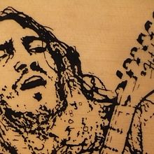 Frusciante´s Guitar. Un progetto di Artigianato, Design e Illustrazione tradizionale di Jose González Ruiz - 03.03.2010