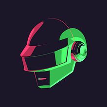 Daft Punk Tribute. 3D, Design gráfico e Ilustração tradicional projeto de Ion Lucin - 15.05.2013