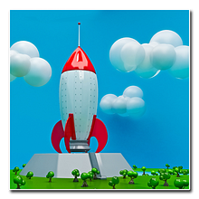 Candy Rocket. 3D project by Desvío - 10.15.2014