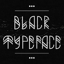 BLACK TYPEFACE. Interactive Design, Photograph, T, and pograph project by Alberto Alvarez Miranda - 03.31.2014
