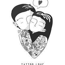 Tatto Love. Character Design, and Traditional illustration project by Sami Garra - 10.16.2014