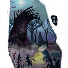 Bruja. Een project van  Ontwerp, Ontwerp van personages y Traditionele illustratie van David Pavón Benítez - 16.10.2014