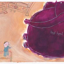 Mi amigo elefante. Children's Book . Ilustrație tradițională de Cristina Gil - 10.16.2018