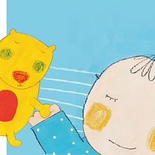 Teddy bear, sleep with me. Children's Book . Ilustrație tradițională de Cristina Gil - 10.16.2018