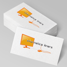 Logotipo Informática LLinars. Un proyecto de Br, ing e Identidad y Diseño gráfico de Desirée Navarro - 31.08.2014