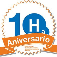 10ª Aniversario Fundación Hidrógeno de Aragón . Un proyecto de Diseño gráfico de Sara Palacino Suelves - 16.10.2014