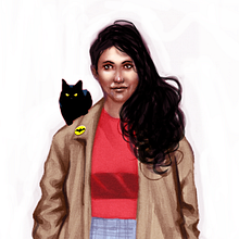 Cat Lady. Fine Arts, and Traditional illustration project by Alexander Grahovsky - 10.16.2014