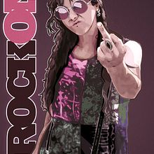 Rock ON!. Traditional illustration project by Corella Graphics - 10.17.2014
