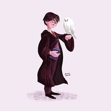 Harry Potter. Een project van Film, video en televisie,  Ontwerp, Ontwerp van personages y Traditionele illustratie van David Pavón Benítez - 17.10.2014