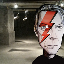 David Bowie para Más Truenos . Ilustrasi tradisional proyek oleh El Ciento Almacenes - 10.19.2014