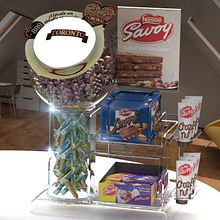 Exhibidor PLV SKU Multimarcas Nestle. Un progetto di 3D, Design e Design industriale di Desvío - 19.10.2014