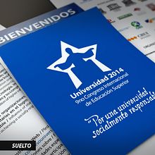 Congreso UNIVERSIDAD 2014. Een project van  Br, ing en identiteit, Grafisch ontwerp y Evenementen van Dacher Ponce - 19.12.2012