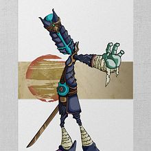 Samurái Ronin. Un progetto di Belle arti, Character design, Illustrazione tradizionale e Pittura di Álex G. Mingorance - 25.08.2008