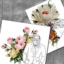 Drawings: Guys and flowers. Fine Arts, and Traditional illustration project by Antonio Fernández San Emeterio - 10.21.2014