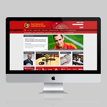 Real Federación Española de Fútbol. Web Design, and UX / UI project by VíctorGC - 10.21.2014