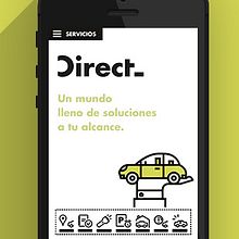 UI  App  Design |  Direct Seguros. Design, UX / UI, Art Direction, Graphic Design, Interactive Design, and Traditional illustration project by Ana Rebeca Pérez - 10.21.2014