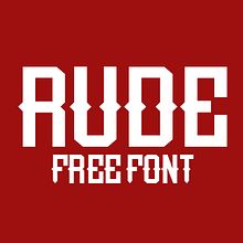 Rude Font. Un proyecto de Diseño gráfico y Tipografía de Miguel Nieto - 21.10.2014