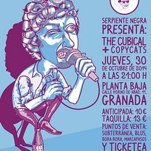 Póster de The Cubical para Serpiente Negra . Ilustrasi tradisional proyek oleh El Ciento Almacenes - 10.22.2014