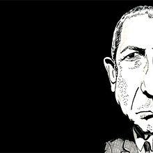Leonard Cohen para Más Truenos . Ilustrasi tradisional proyek oleh El Ciento Almacenes - 10.22.2014